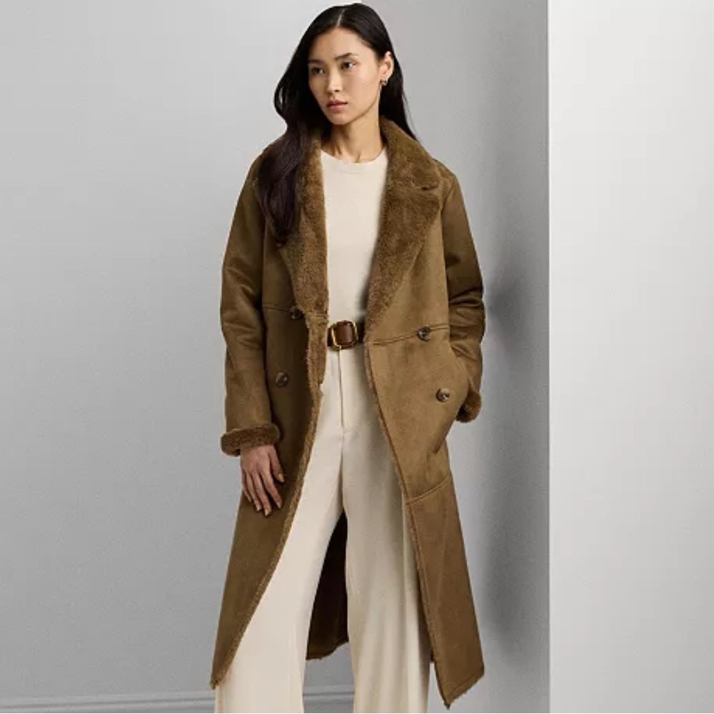 Ralph Lauren Women's Faux-Shearling Coat